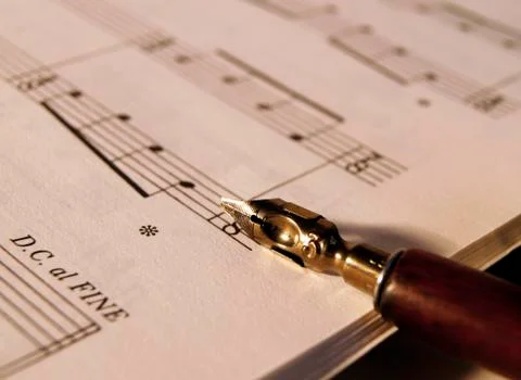 Writing Music Stock Photos