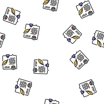 Writing news article vector seamless pattern 스톡 일러스트