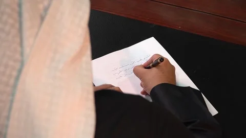 Writing Note Stock Footage 315786916