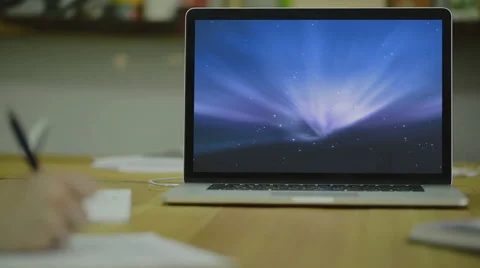 Writing note on paper. view1 Video stock 53110927