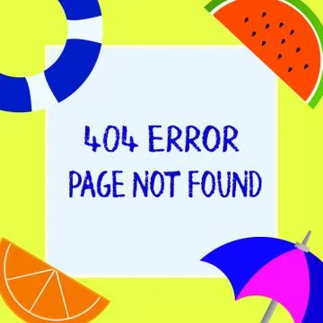 Writing note showing 404 Error Page Not Found. Business photo showcasing Webpage Stock-Illustration