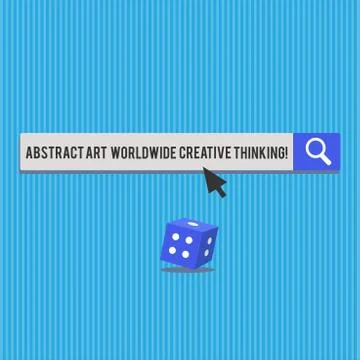 Writing note showing Abstract Art Worldwide Creative Thinking. Business photo イラスト素材
