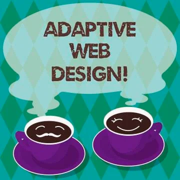 Writing note showing Adaptive Web Design. Business photo showcasing multiple イラスト素材