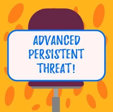 Writing note showing Advanced Persistent Threat. Business photo showcasing Ilustración de archivo