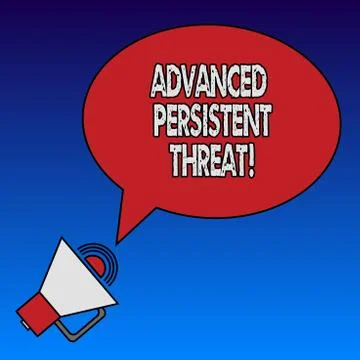 Writing note showing Advanced Persistent Threat. Business photo showcasing 스톡 일러스트