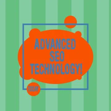 Writing note showing Advanced Seo Technology. Business photo showcasing Strategy Illustrazione stock