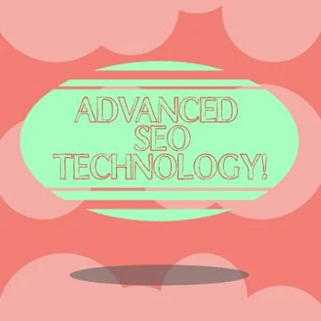 Writing note showing Advanced Seo Technology. Business photo showcasing Strategy 스톡 일러스트