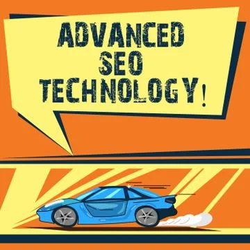 Writing note showing Advanced Seo Technology. Business photo showcasing Strategy Illustrazione stock