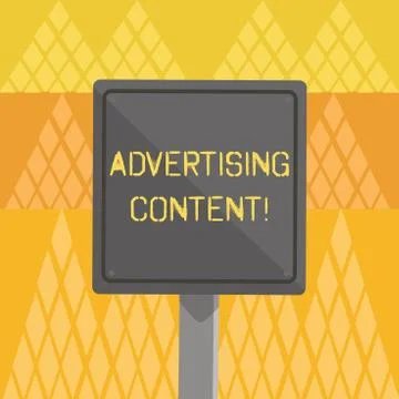 Writing note showing Advertising Content. Business photo showcasing Distributing Illustrazione stock