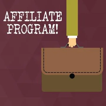Writing note showing Affiliate Program. Business photo showcasing automated イラスト素材