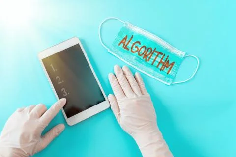 Writing note showing Algorithm. Business photo showcasing a method or set of Stockfoto's