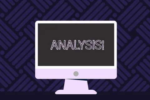 Writing note showing Analysis. Business photo showcasing Strategic analytic p イラスト素材