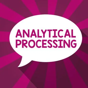 Writing note showing Analytical Processing. Business photo showcasing easily イラスト素材