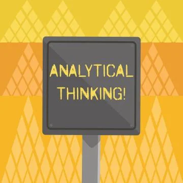 Writing note showing Analytical Thinking. Business photo showcasing break down Illustrazione stock