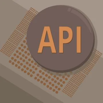 Writing note showing Api. Business photo showcasing Tools for building software 스톡 일러스트