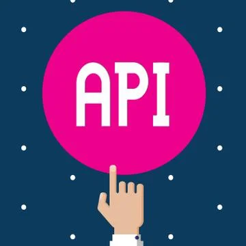 Writing note showing Api. Business photo showcasing Tools for building software イラスト素材