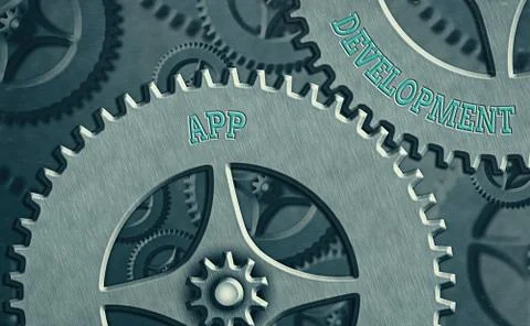 Writing note showing App Development. Business photo showcasing Development Illustrazione stock