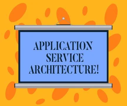 Writing note showing Application Service Architecture. Business photo showcasing Stock Illustration