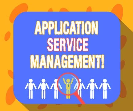 Writing note showing Application Service Management. Business photo showcasing 스톡 일러스트