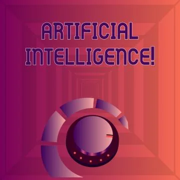 Writing note showing Artificial Intelligence. Business photo showcasing perfo Stock Illustration