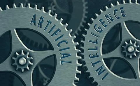 Writing note showing Artificial Intelligence. Business photo showcasing Machine 库存插图