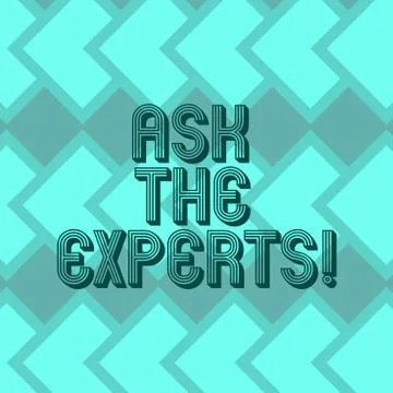 Writing note showing Ask The Experts. Business photo showcasing Look for a Stockillustratie