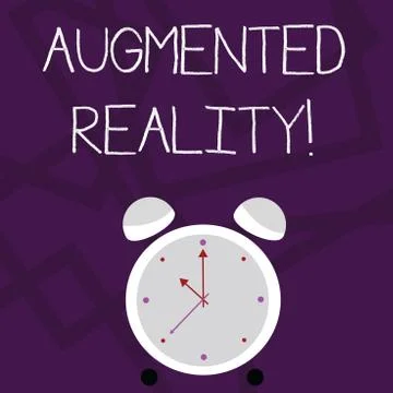 Writing note showing Augmented Reality. Business photo showcasing interactive イラスト素材