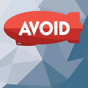 Writing note showing Avoid. Business photo showcasing Contrive not to meet so Stock Illustration