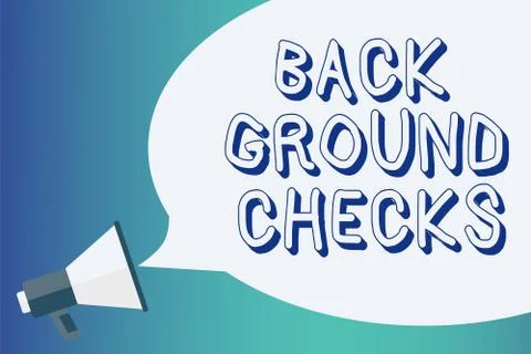 Writing note showing Back Ground Checks. Business photo showcasing looking up Stock Illustration