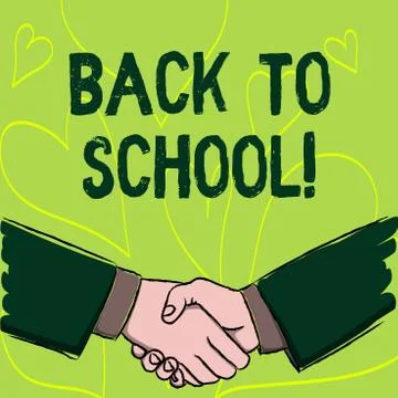 Writing note showing Back To School. Business photo showcasing Return to class 스톡 일러스트