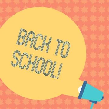 Writing note showing Back To School. Business photo showcasing Return to class Stock Illustration