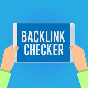 Writing note showing Backlink Checker. Business photo showcasing Find your Stock Illustration
