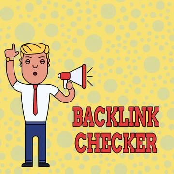 Writing note showing Backlink Checker. Business photo showcasing Find your イラスト素材