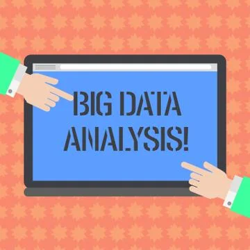 Writing note showing Big Data Analysis. Business photo showcasing complex 스톡 일러스트
