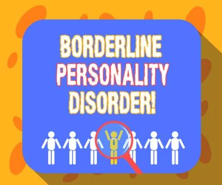 Writing note showing Borderline Personality Disorder. Business photo showcasing Stock Illustration