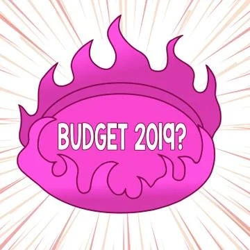 Writing note showing Budget 2019 Question. Business photo showcasing estimate of 스톡 일러스트