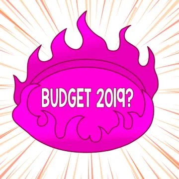 Writing note showing Budget 2019 Question. Business photo showcasing estimate of 스톡 일러스트