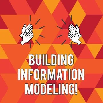 Writing note showing Building Information Modeling. Business photo showcasing an Stock Illustration