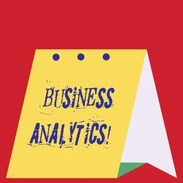 Writing note showing Business Analytics. Business photo showcasing methodical イラスト素材