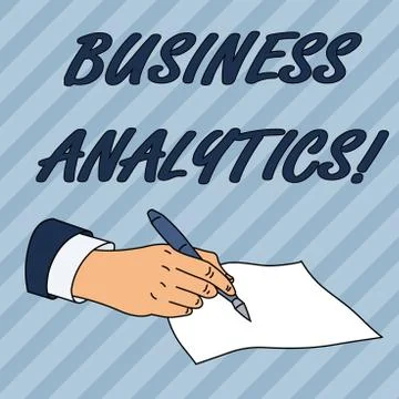 Writing note showing Business Analytics. Business photo showcasing methodical イラスト素材