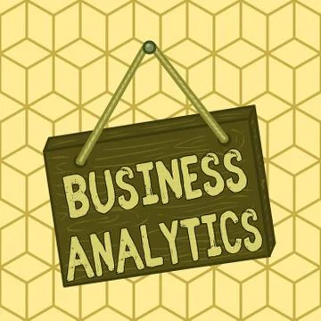 Writing note showing Business Analytics. Business photo showcasing methodical Illustrazione stock