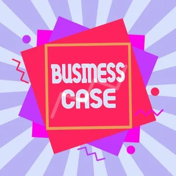 Writing note showing Business Case. Business photo showcasing provides Stock-Illustration