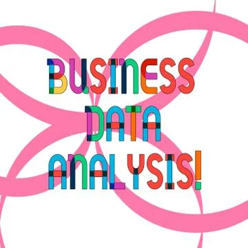 Writing note showing Business Data Analysis. Business photo showcasing process Illustrazione stock
