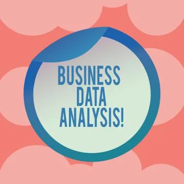 Writing note showing Business Data Analysis. Business photo showcasing process Illustrazione stock