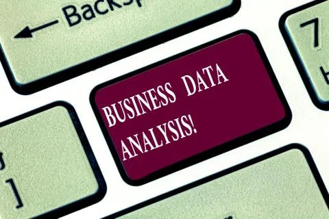 Writing note showing Business Data Analysis. Business photo showcasing process Stock Photos