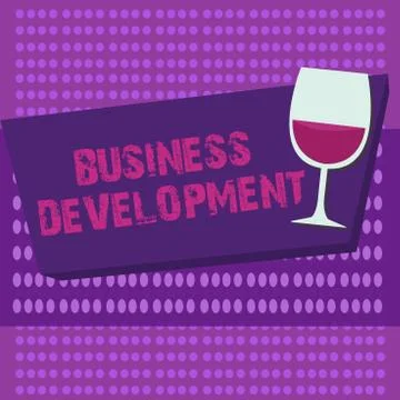 Writing note showing Business Development. Business photo showcasing Implemen Illustrazione stock