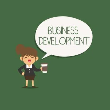 Writing note showing Business Development. Business photo showcasing Implement Illustrazione stock