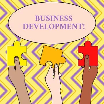 Writing note showing Business Development. Business photo showcasing Implement Illustrazione stock