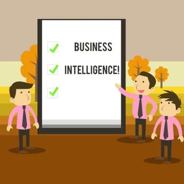 Writing note showing Business Intelligence. Business photo showcasing Best Illustrazione stock