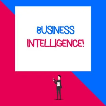 Writing note showing Business Intelligence. Business photo showcasing Best Illustrazione stock